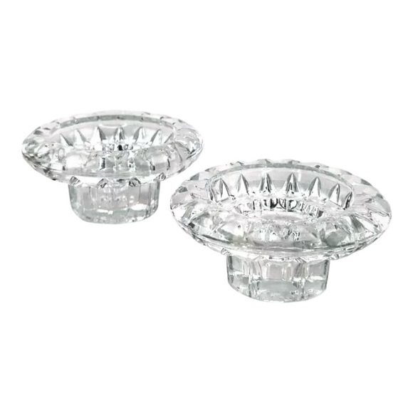 A pair of Forever Crystal Candle
Holders Clear Round Faceted - Picture 5 of 11